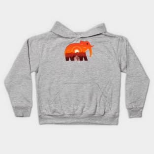 Elephant Landscape Kids Hoodie